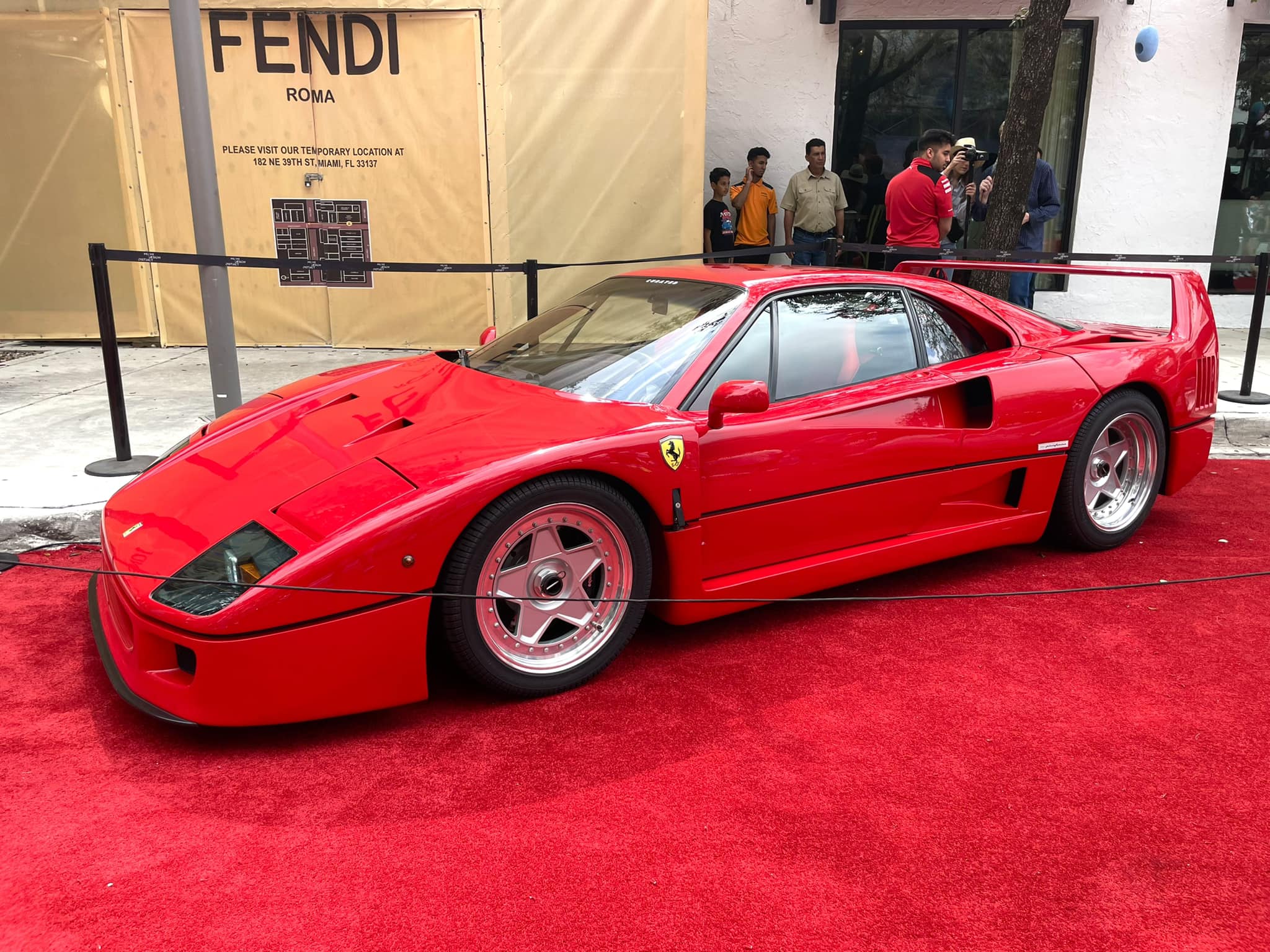 Ferrari F40 at Miami Concours The successor to the 288 GTO to