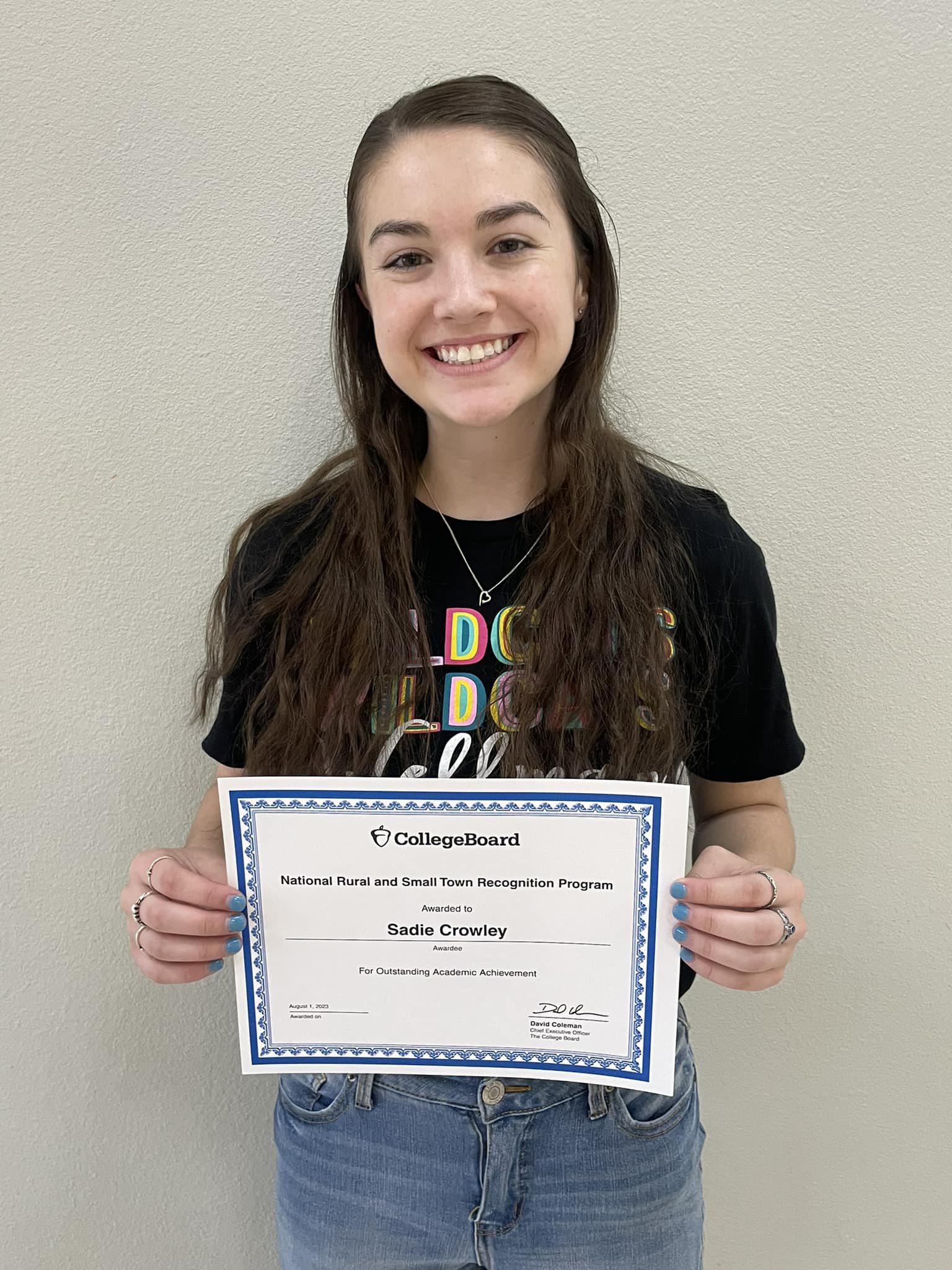 Congratulations to Sadie Crowley! She... - Wellman-Union ISD