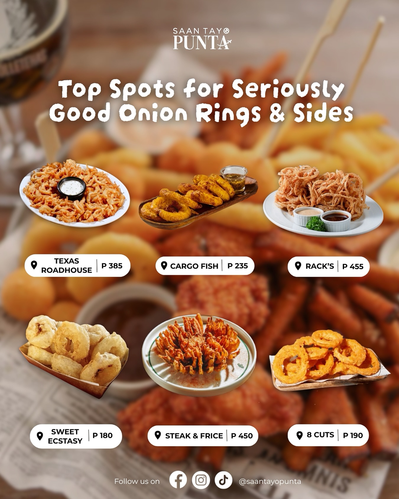 Saan - Top Spots for Seriously Good Onion Rings & Sides! Save this for ...