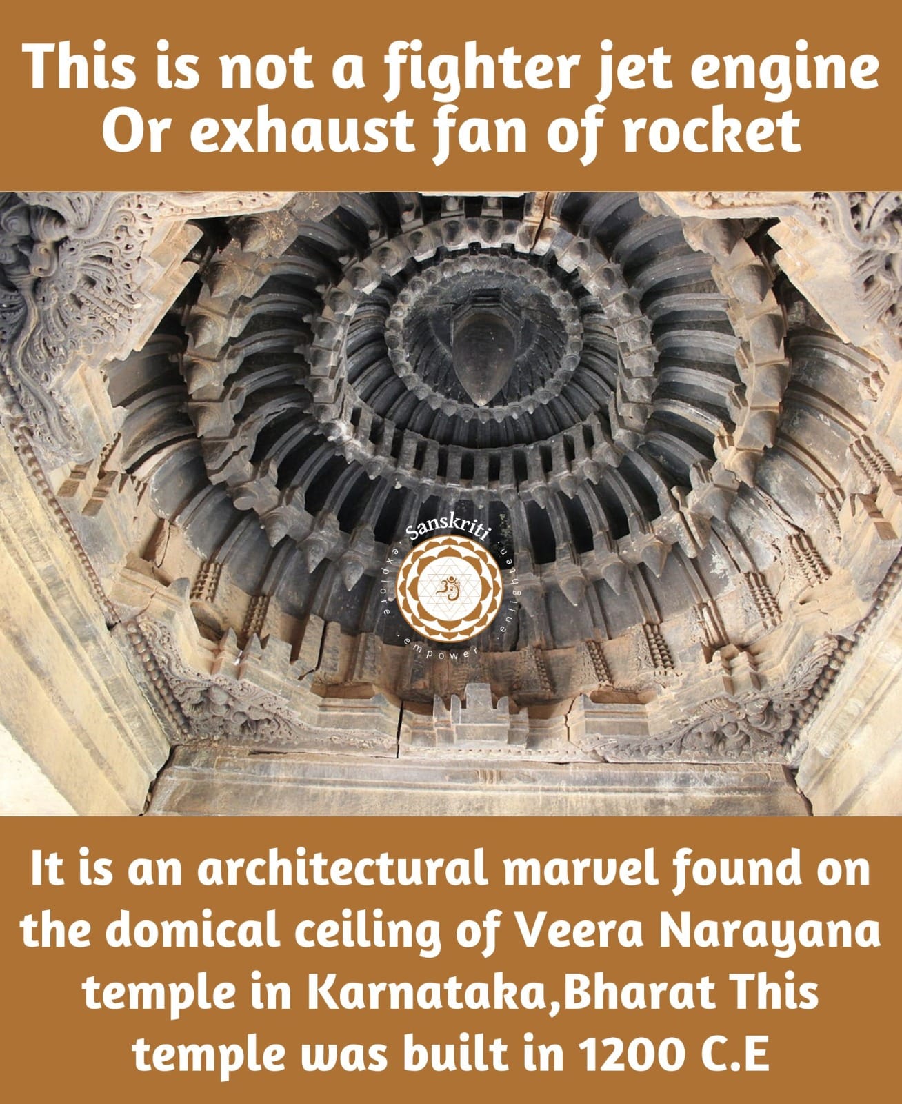 Sanskriti - This is not a fighter jet engine Or exhaust fan of rocket ...