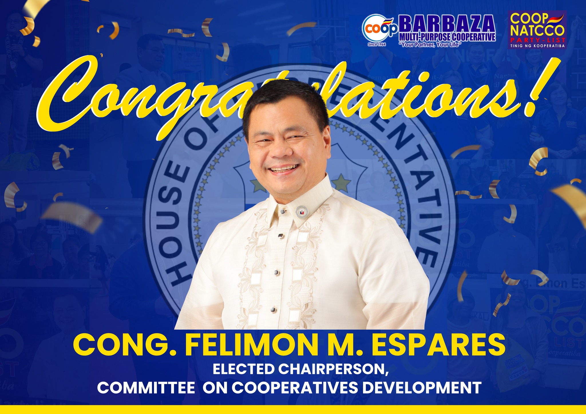 Barbaza - Congratulations, Cong. Felimon 