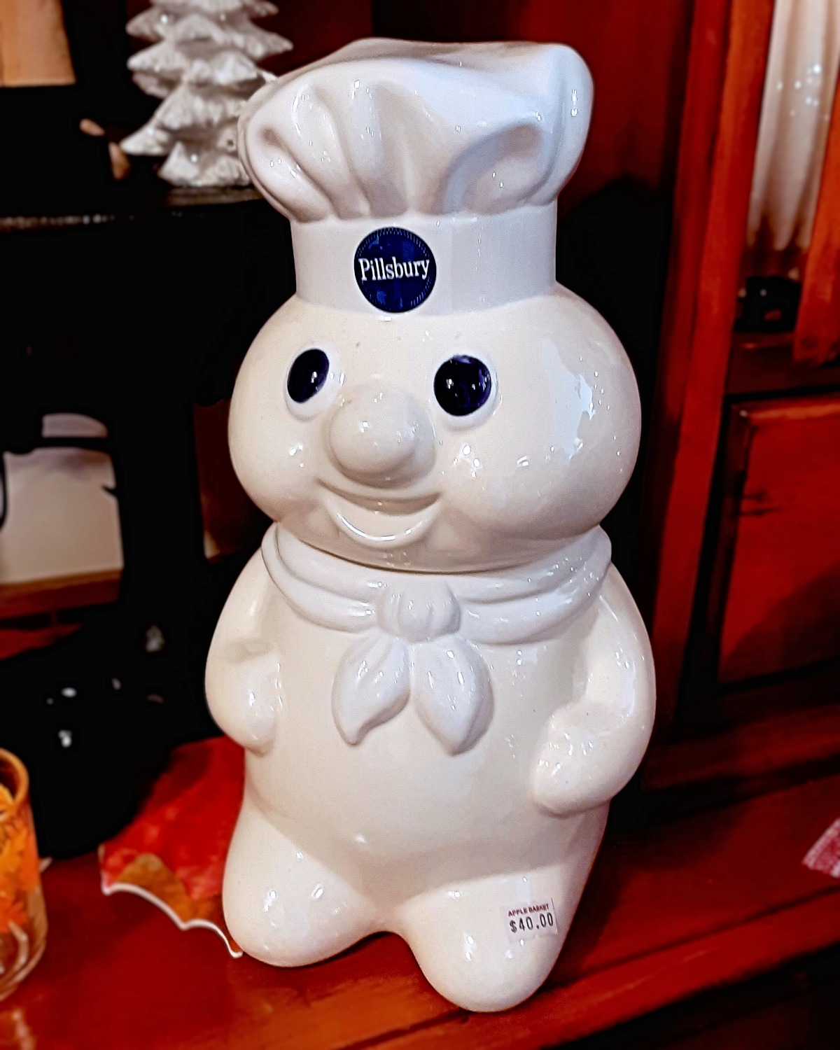 Pillsbury Dough Boy cookie jar with sound feature