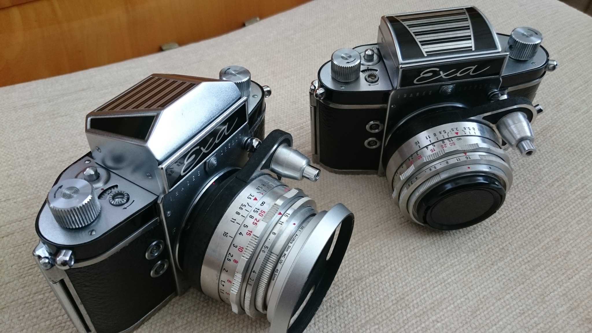 Ihagee Exa and Exa 1 camera photos with vintage lenses