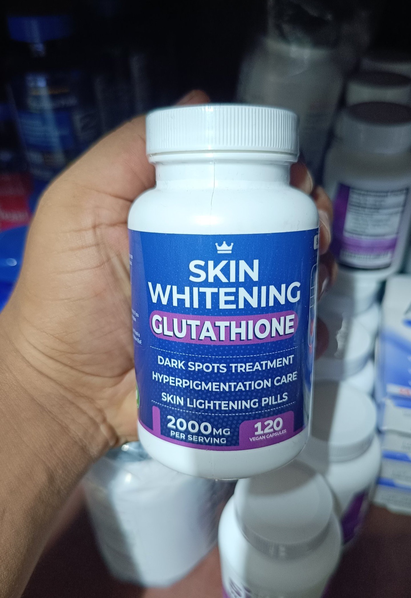 glutathione lighten skin pills 🌸 Crown Whitening 2000mg 🌸 ✨ Dark Spot Treatment | Hyperpigmentation Care пептиди за лице Quantity:10 bottles Drew Timmermans, ND, RMSK