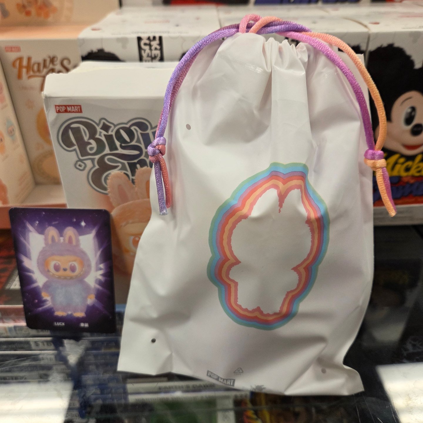Pop Mart's new Labubu packaging with drawstring bag