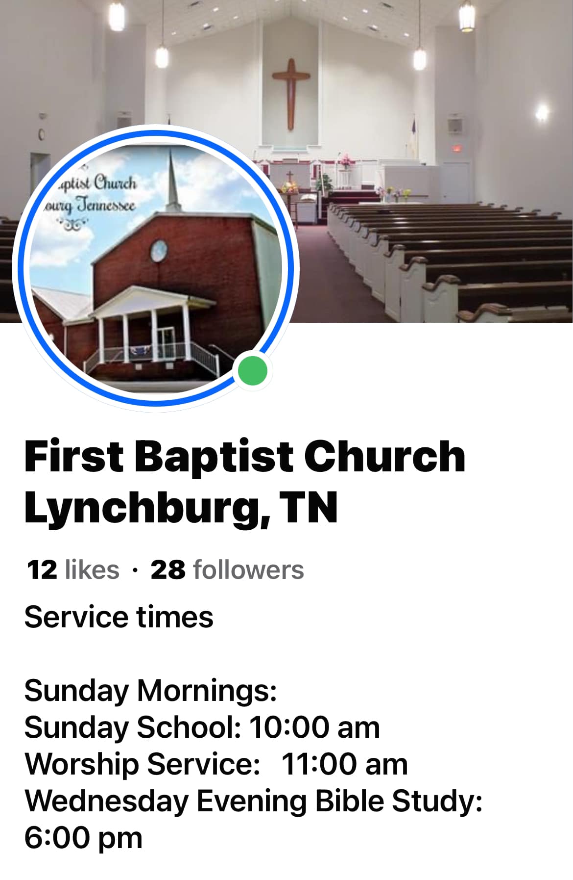 First Baptist Church Lynchburg | Lynchburg TN