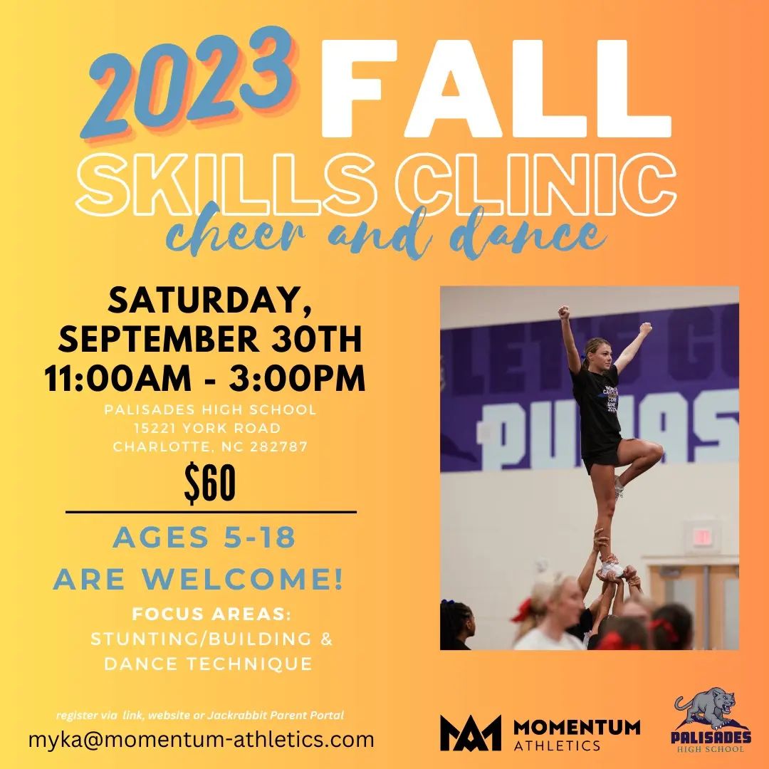 Steele - 📣 Registration is OPEN for our Fall Skills Clinic: Cheer and ...