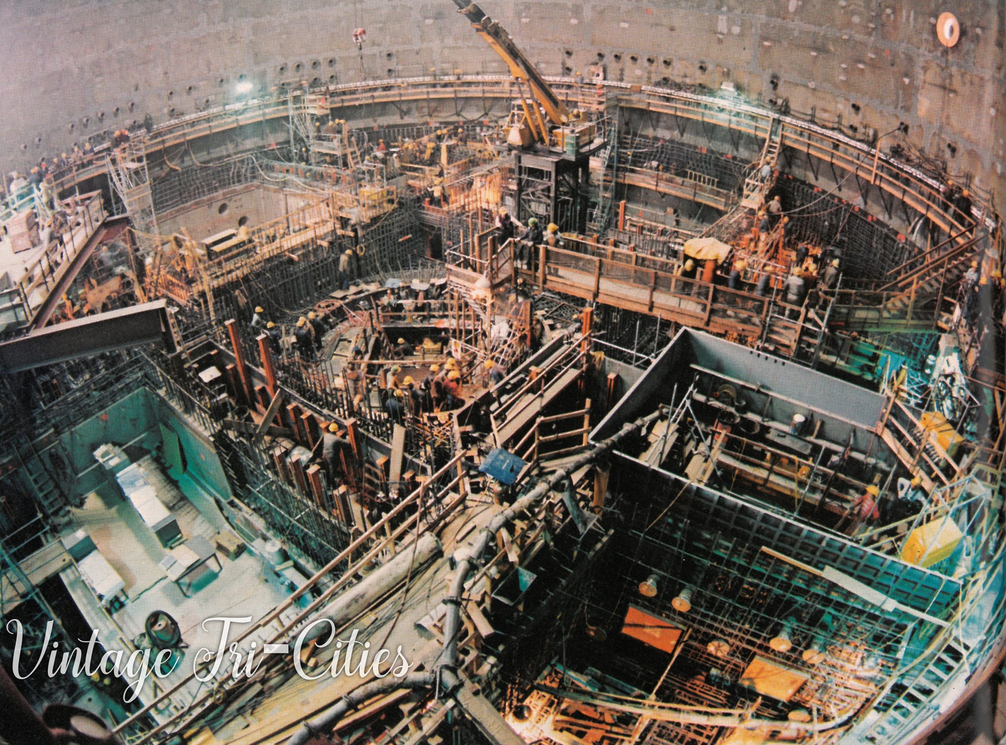 Vintage - Fast Flux Test Facility (FFTF) construction, 1974. FFTF was a ...