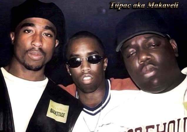 Rare pic of Tupac, Diddy and Biggie Smalls.