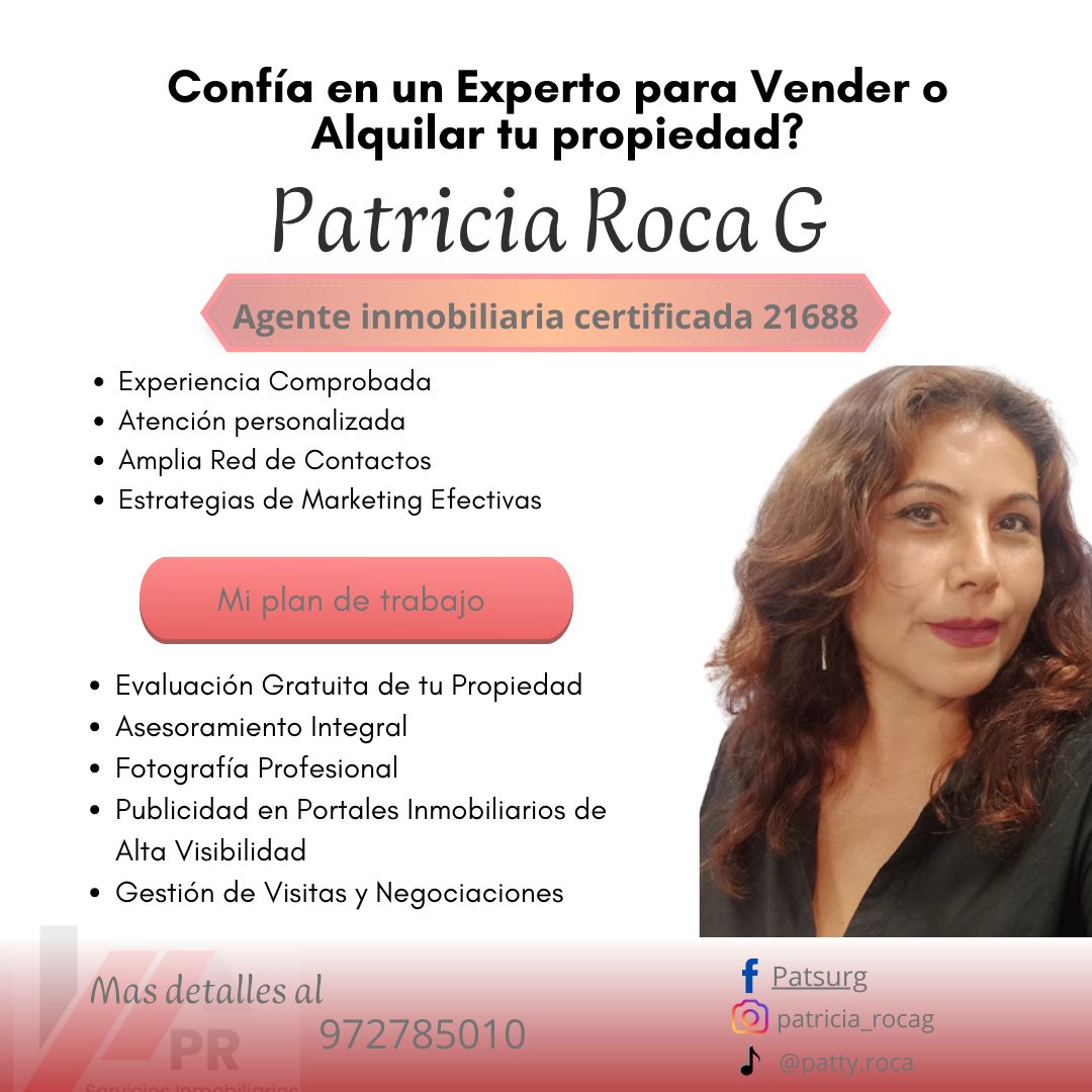 Patricia Roca -Agente Inmobiliaria | Lima