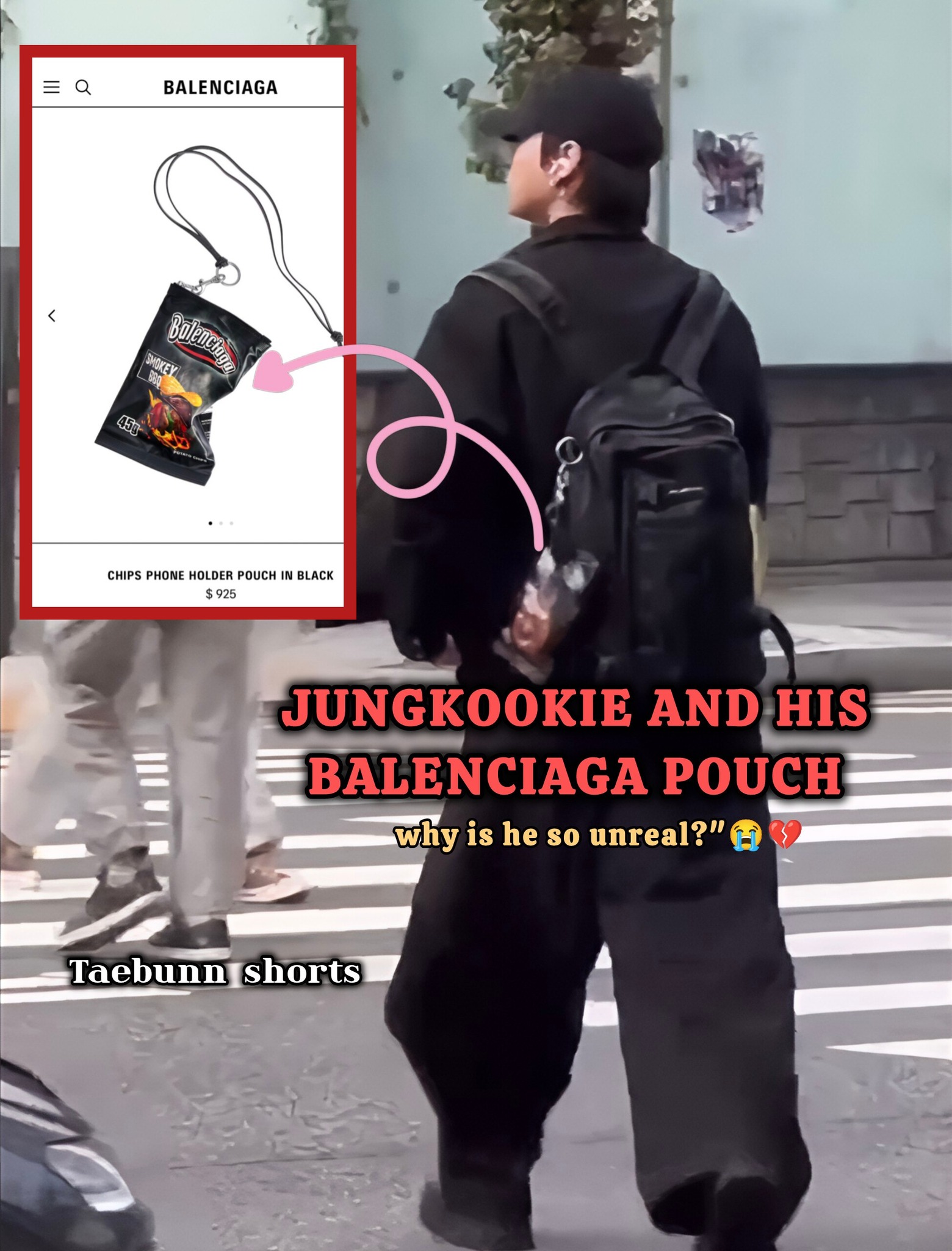 Jungkook wears Balenciaga x Crocs mules