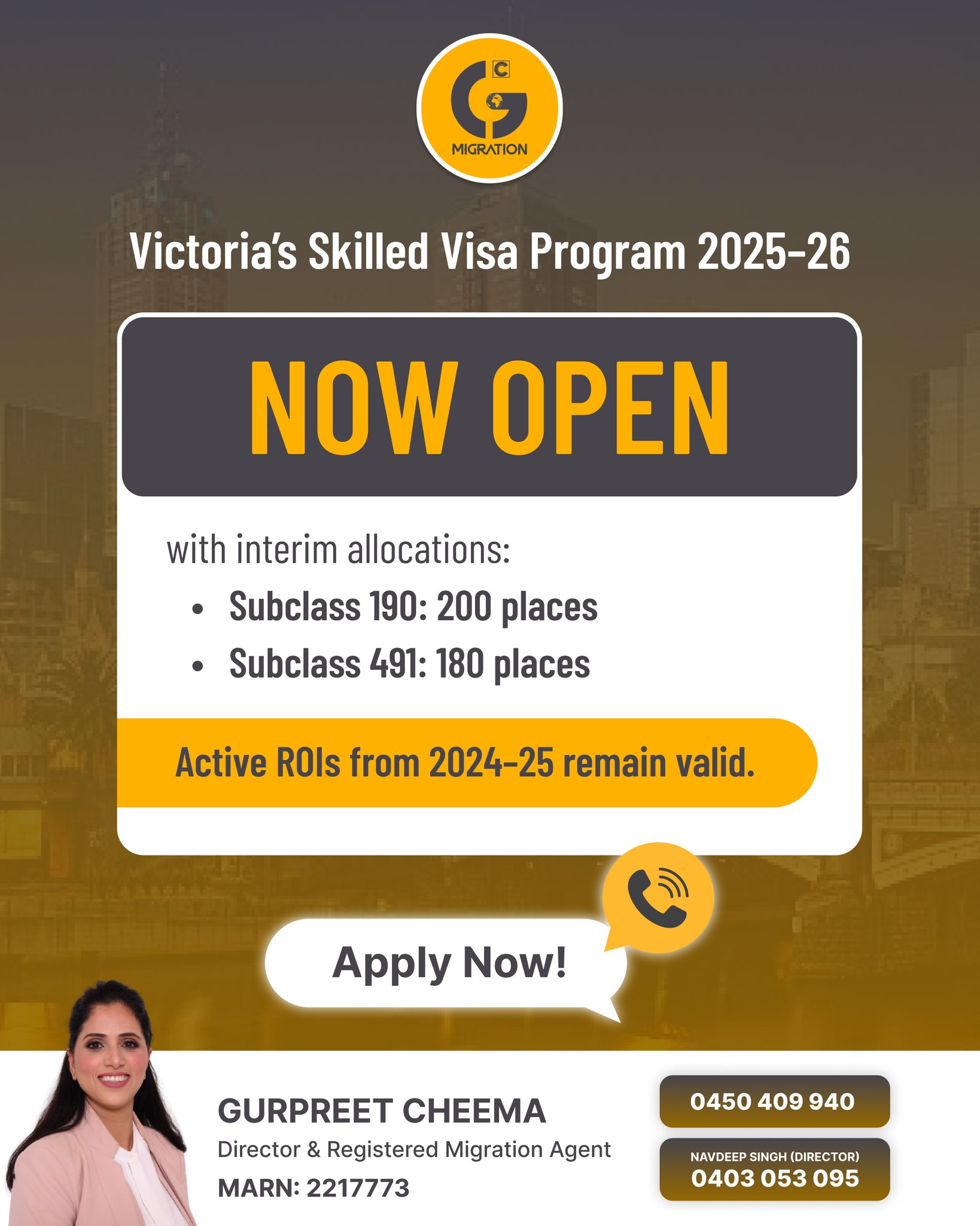 CG - 📢 Victoria’s Skilled Visa Program 2025–26 is NOW OPEN! Interim ...