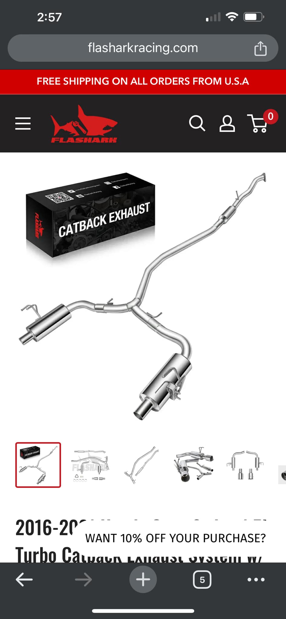 Honda Civic 1.8L (2012-2015) Muffler - Exhaust King