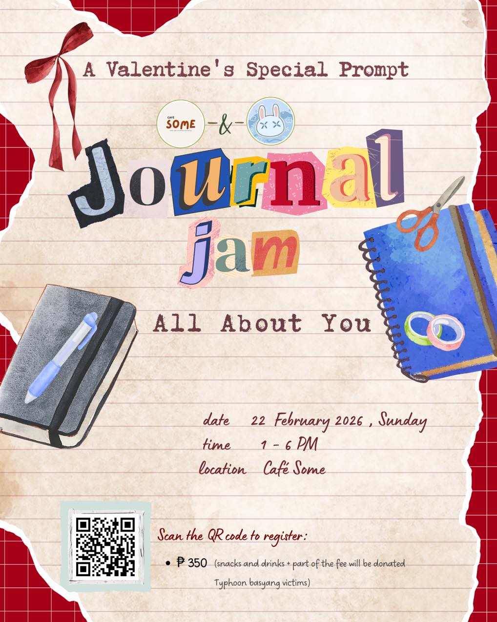 Café Some - 𝐉𝐨𝐮𝐫𝐧𝐚𝐥 𝐉𝐚𝐦: All About You – A Valentine’s... | Facebook
