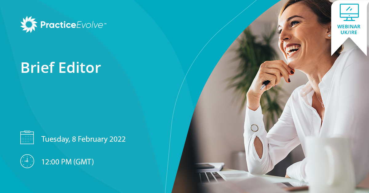 Practice Evolve - Join our webinar on Tuesday 8th at...