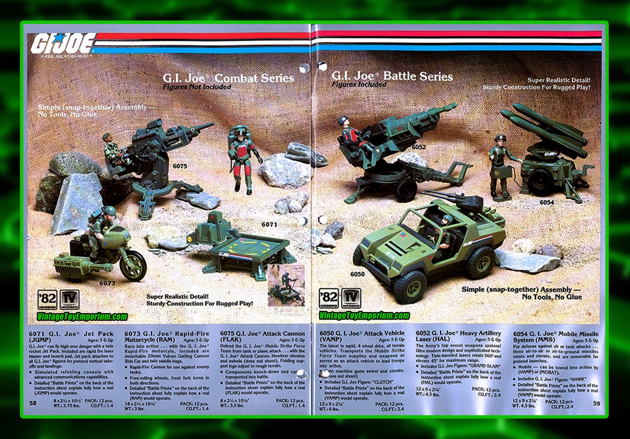 1973 G.I. Joe Training Center Box Art - Hasbro