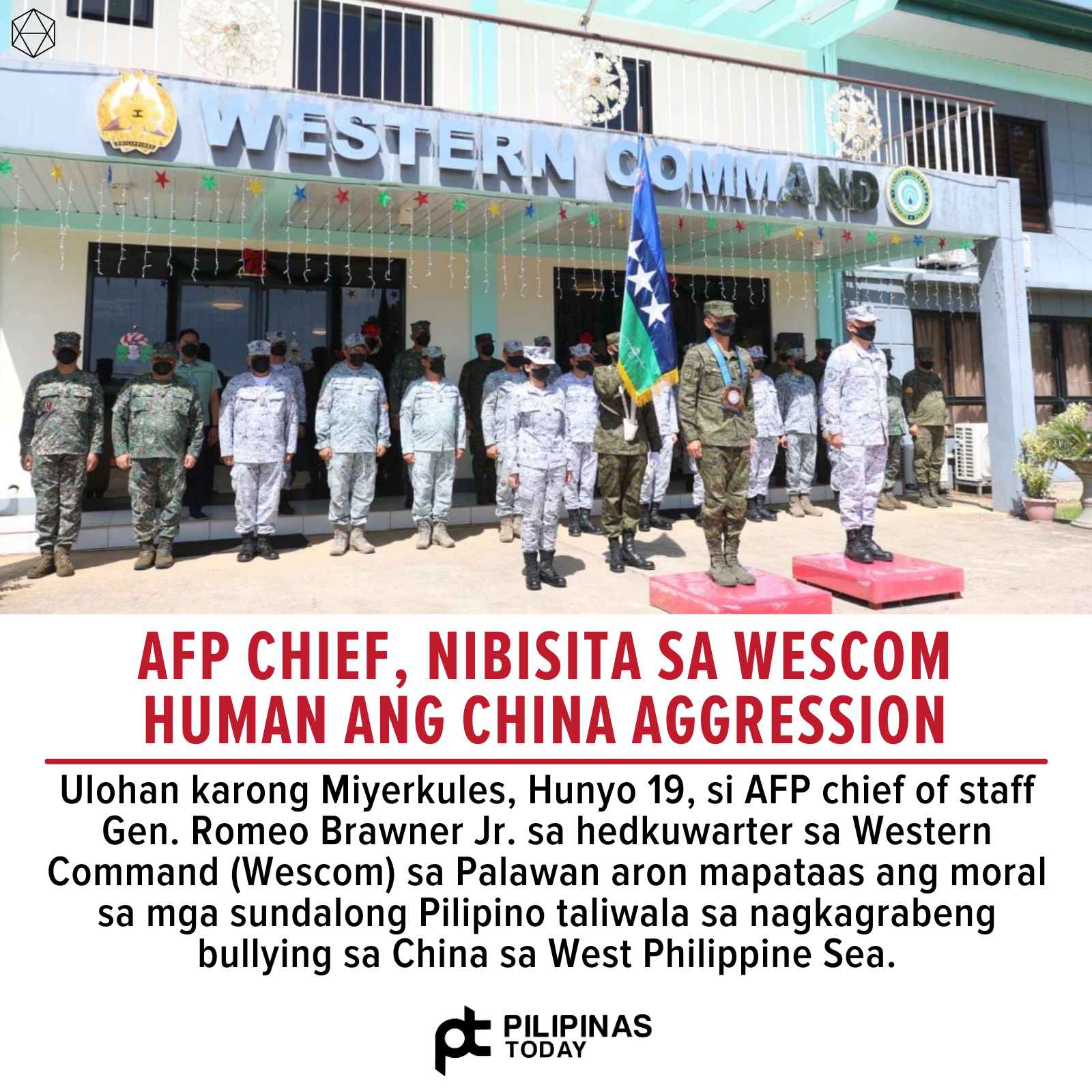 Davao - Ang hepe sa kawani sa Armed Forces of the Philippines (AFP) nga ...
