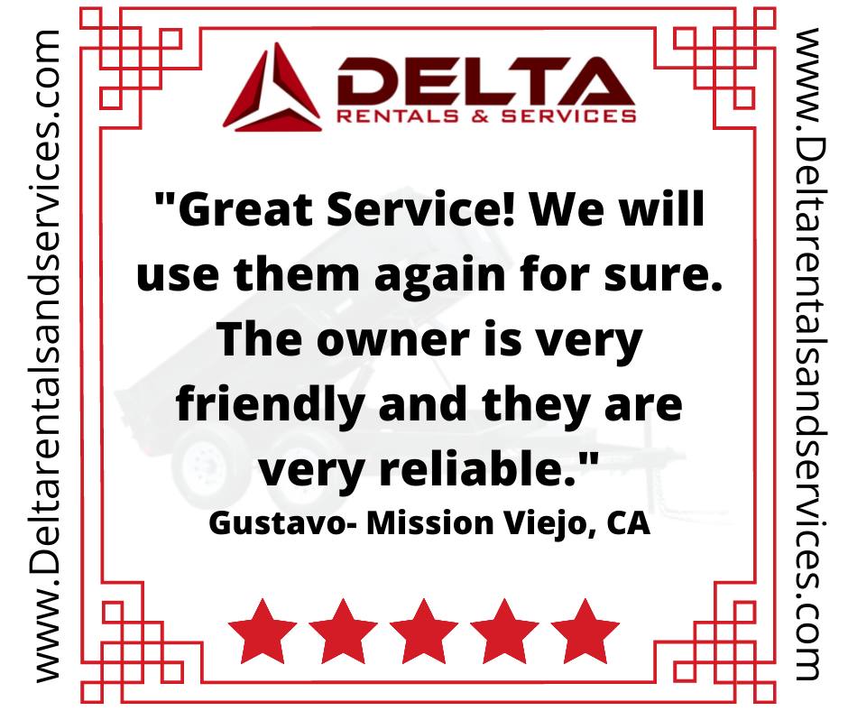 Delta - Another job well done by Delta Rentals and Services! Whether it ...