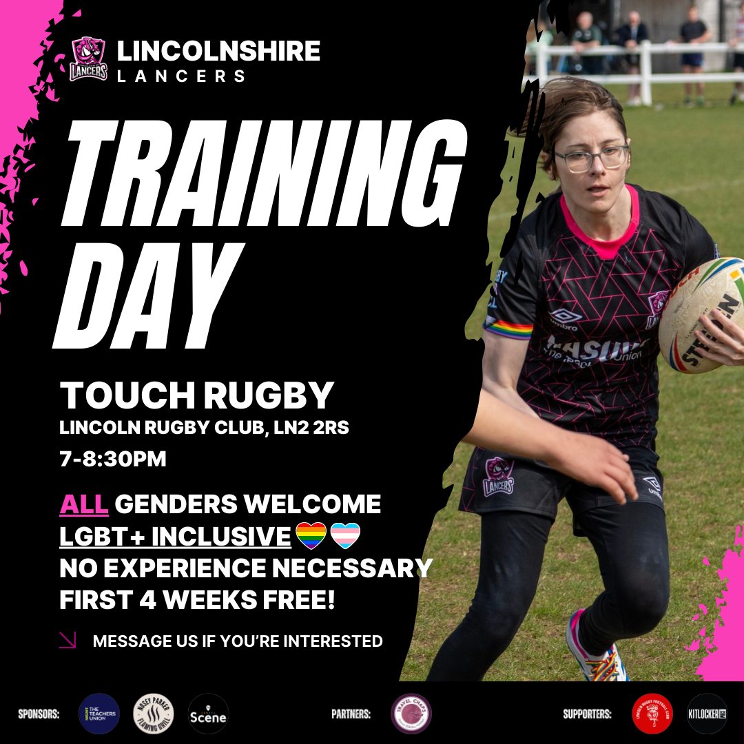 🏳️‍🌈🏉IT'S TRAINING DAY! 🏉🏳️‍🌈... - Lincolnshire Lancers RUFC | Facebook