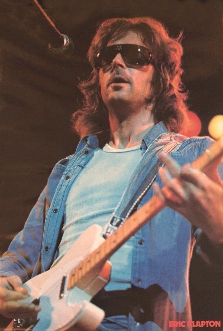 Eric Clapton photographed performing at the Nassau Coliseum in