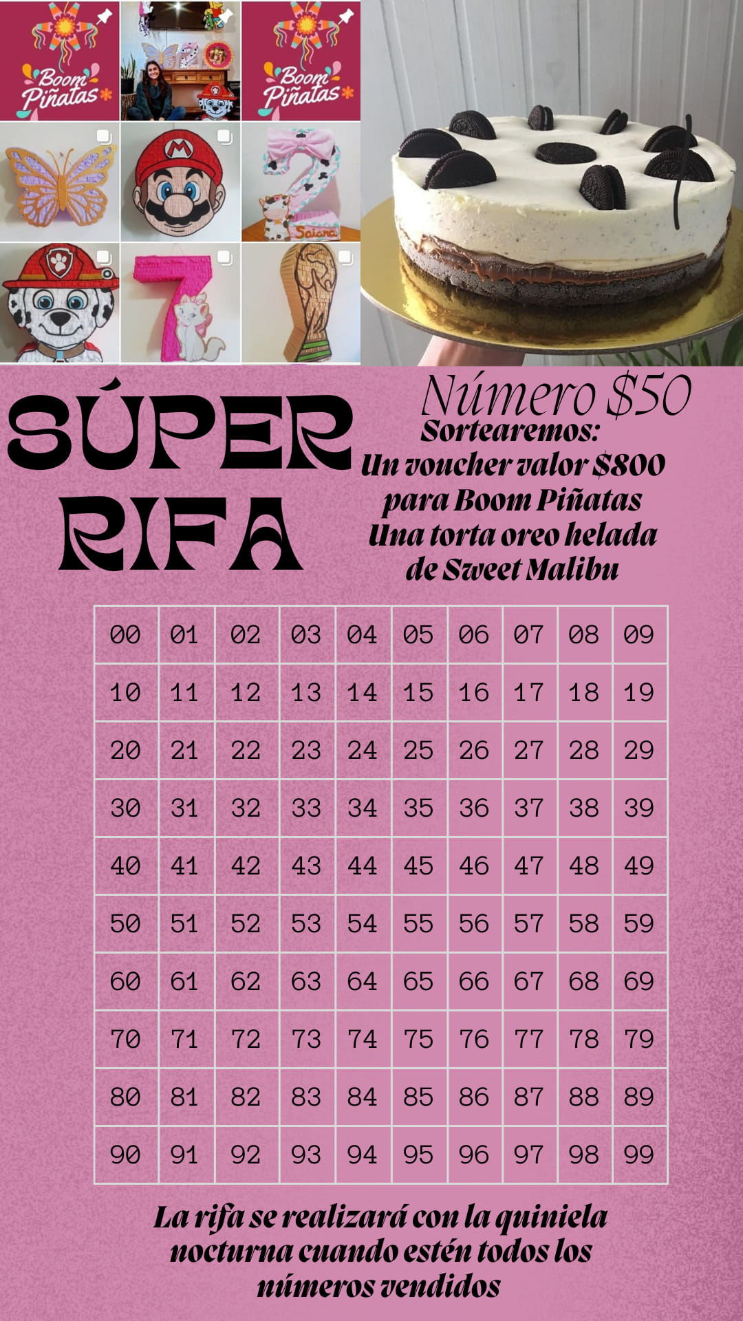 Sweet - BUENAS BUENASSSS !!! POR ACA VENIMOS CON ESTA SUPER Y DELI RIFA ...