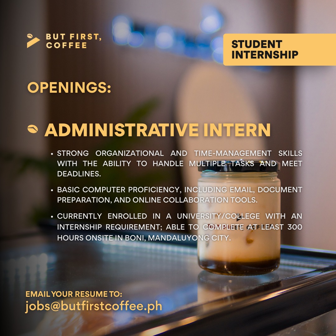 We’re Hiring Administrative... - Jobs at But First, Coffee | Facebook