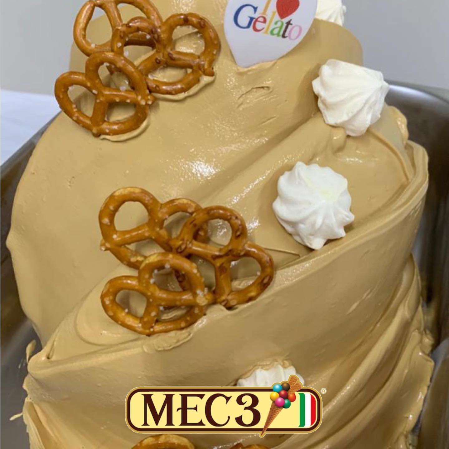 Mec3 USA - Salted Caramel Pretzel 🥨 gelato By Chef 👩‍🍳... | Facebook