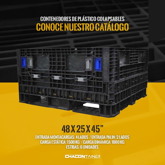 Chacontainer, - Contenedores de plástico colapsables de diferentes ...