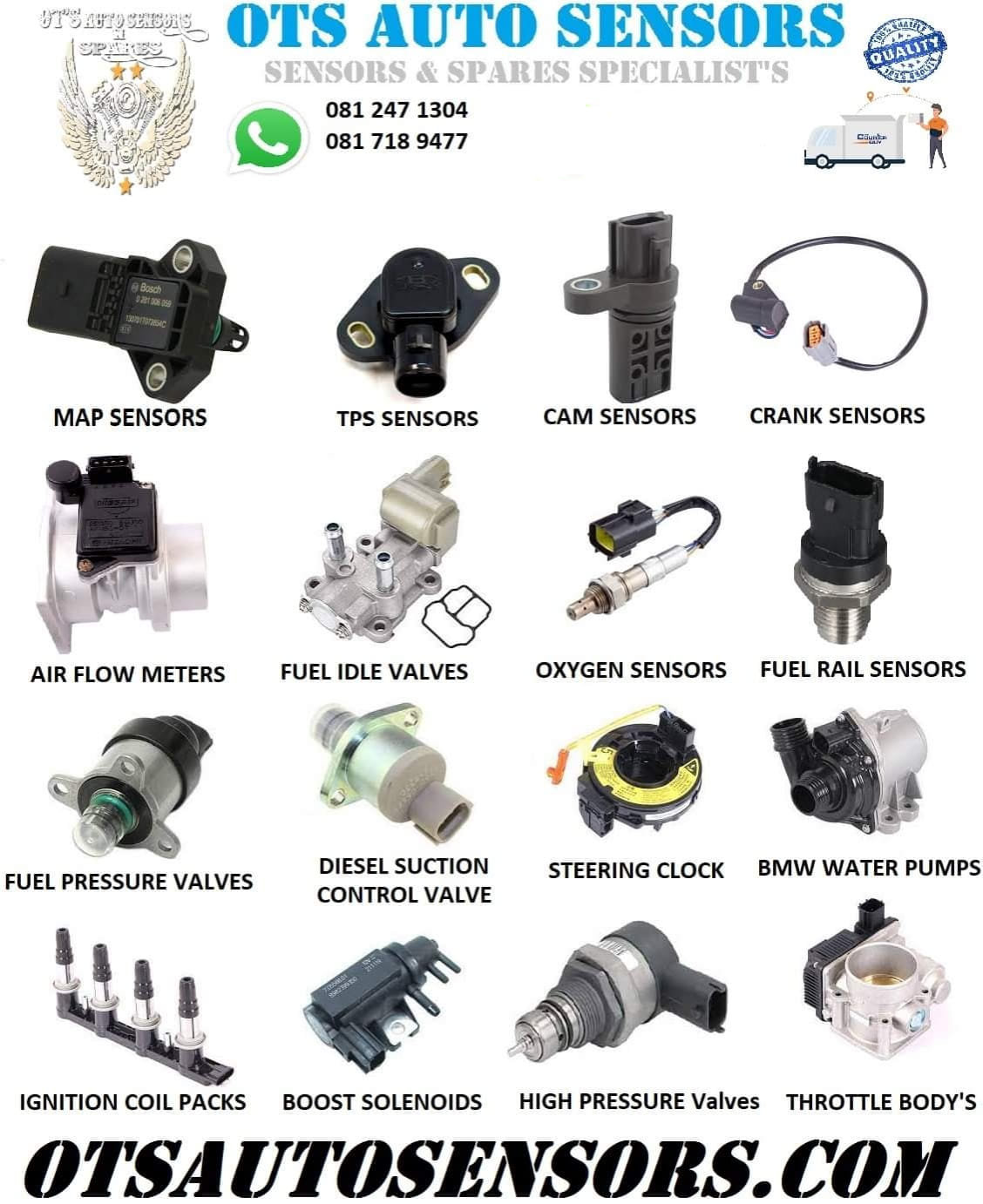 MAP SENSORS - MANIFOLD... - OTS Auto Sensors N Spares