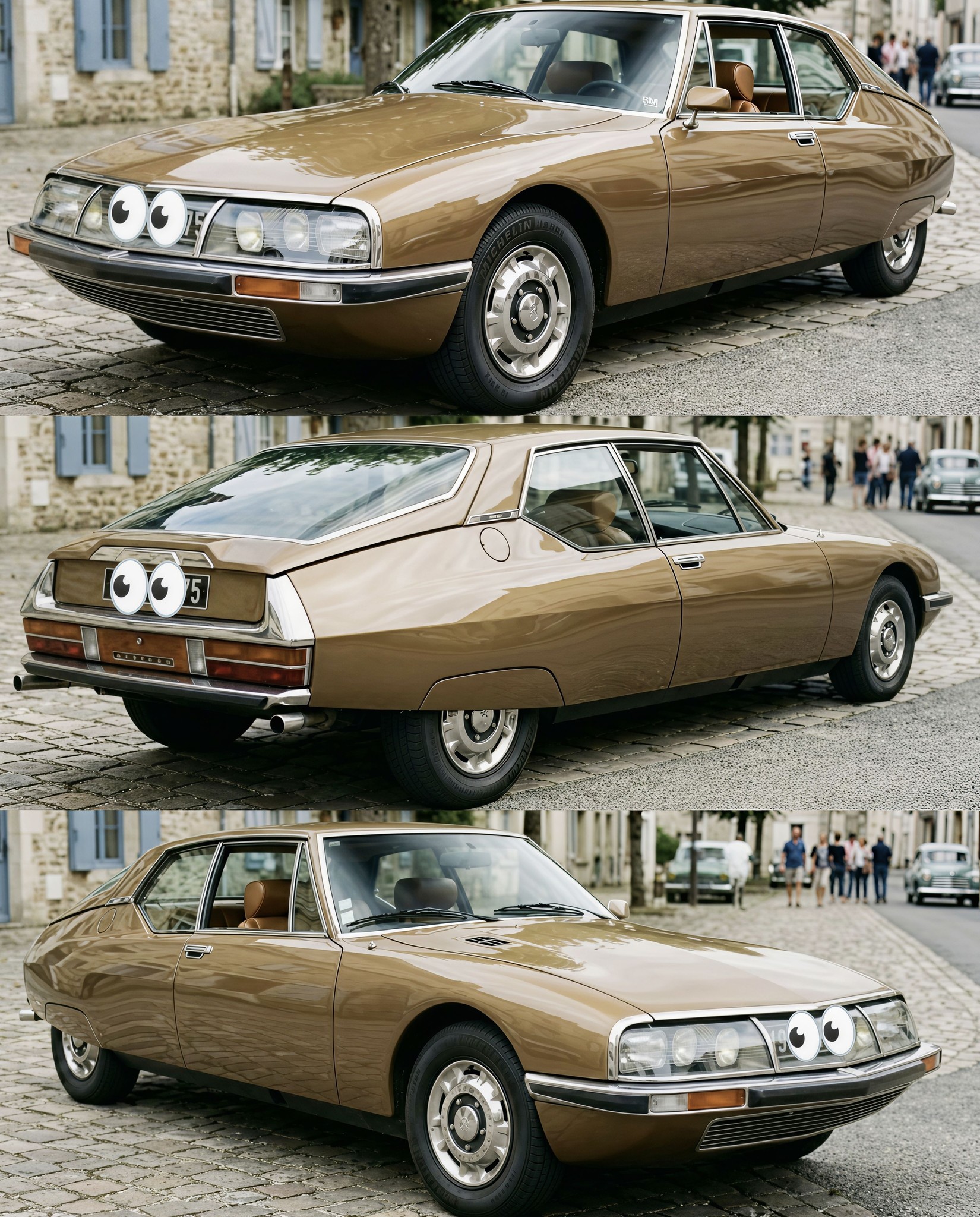 A golden icon of French engineering and style, the 1973 Citroën SM.