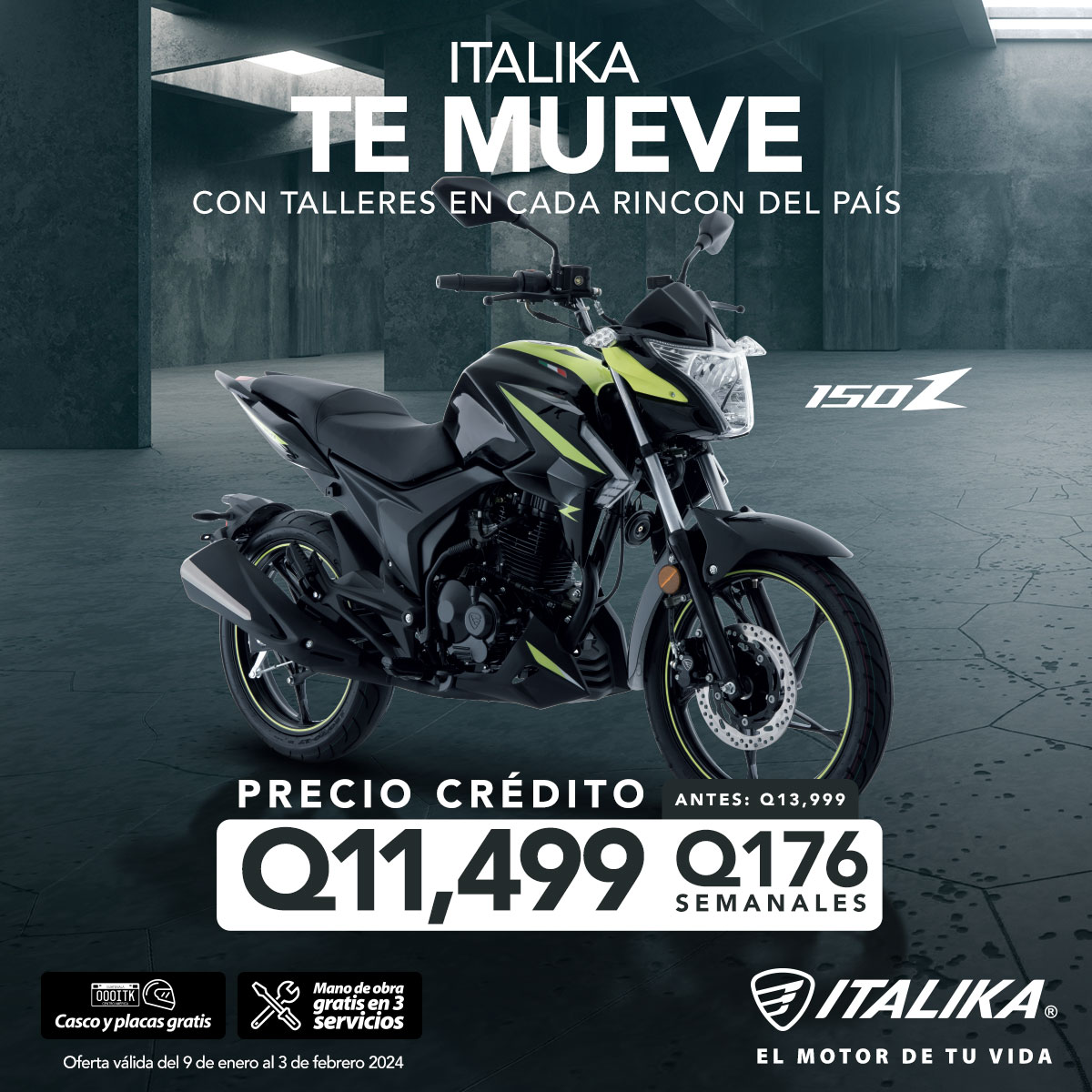 ⚡𝗜𝗧𝗔𝗟𝗜𝗞𝗔 TE MUEVE, con la 150Z y el... - Italika Guatemala | Facebook