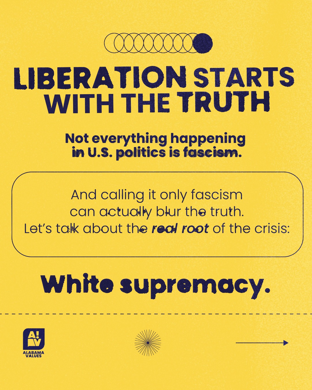 💯 Liberation starts with... - Alabama Values Progress | Facebook