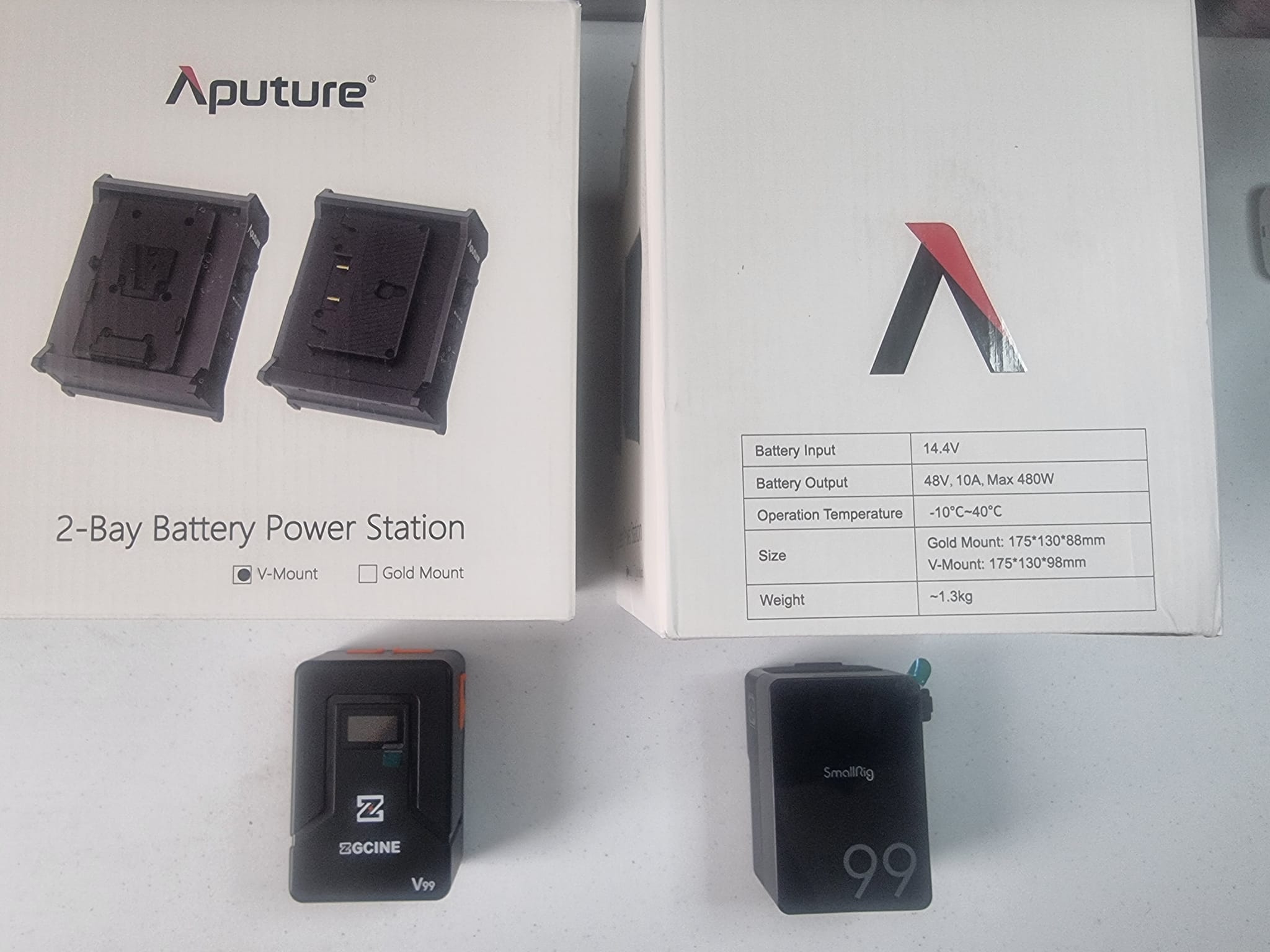 Aputure 2 bay battery power station recommendations