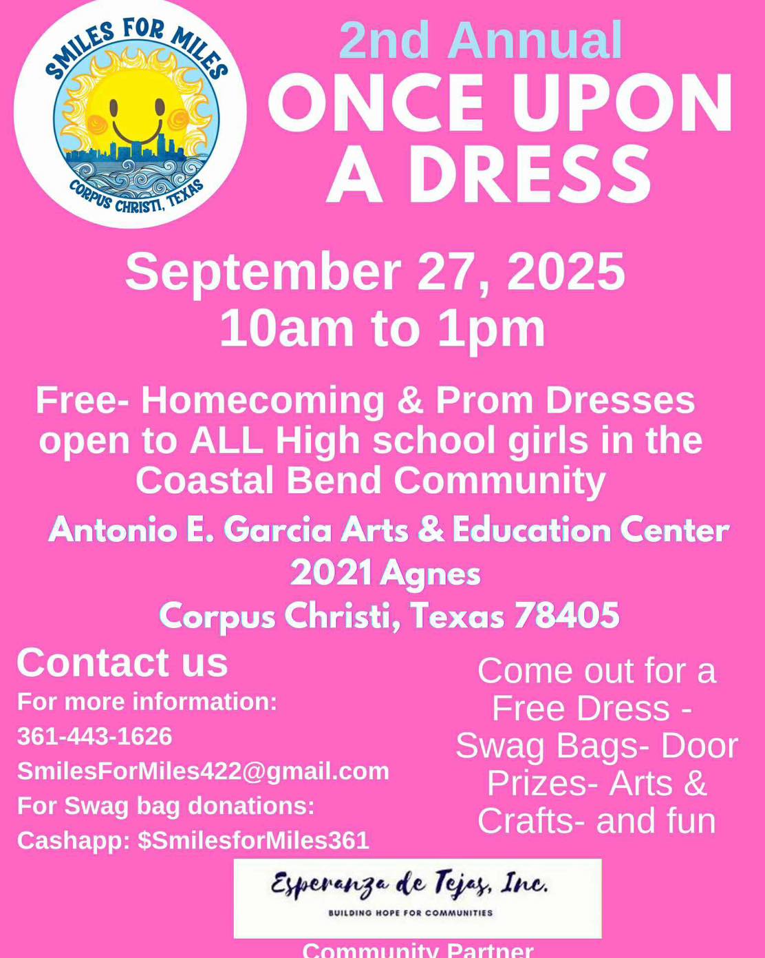 homecoming dresses corpus christi Once Upon a Dress is here! We are so excited to be collaborating with Smiles for Miles to bring joy to our community this and Prom season! 💃 📅 Saturday, September DressStyle:Casual