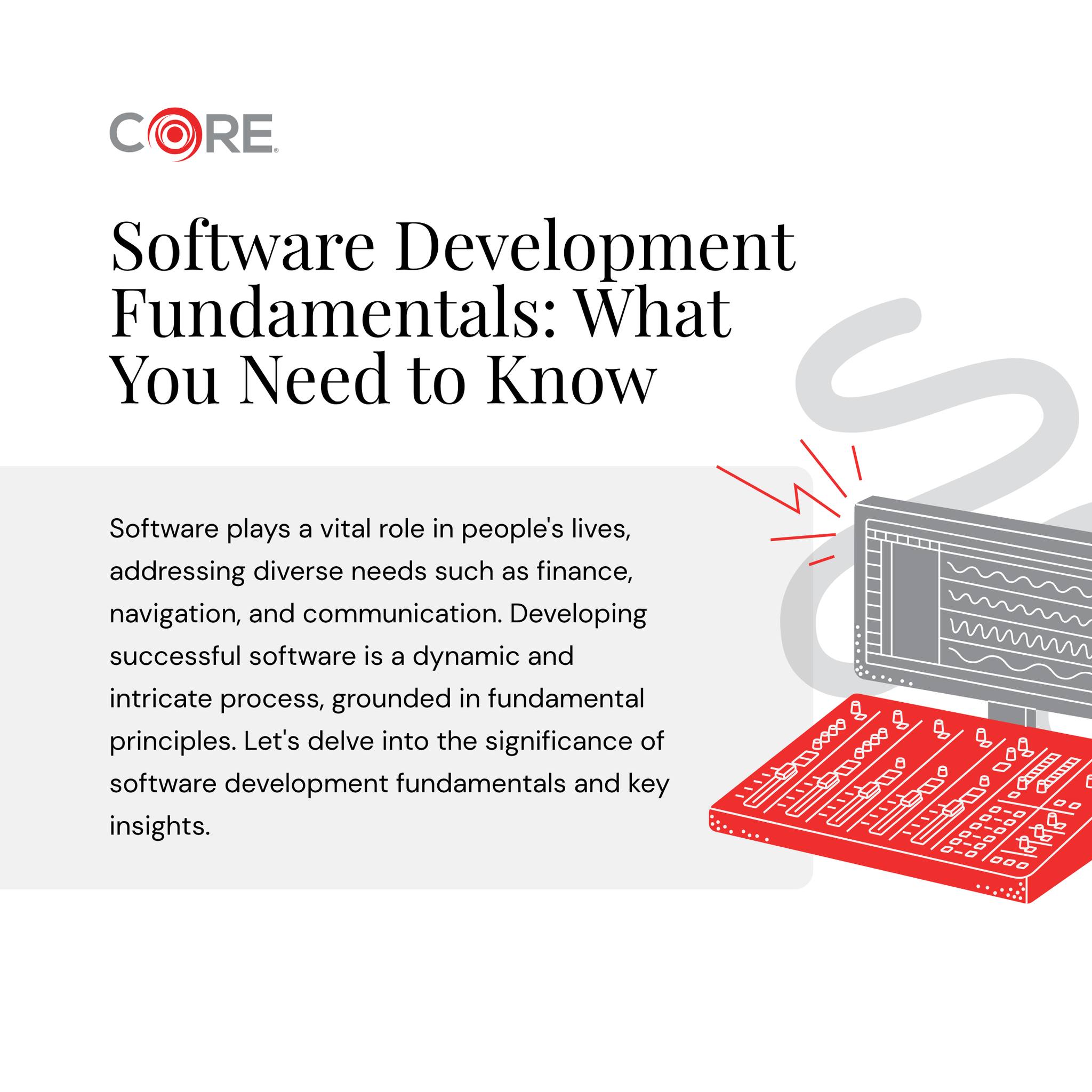 One CoreDev IT - Software isn’t just “build an app and... | Facebook