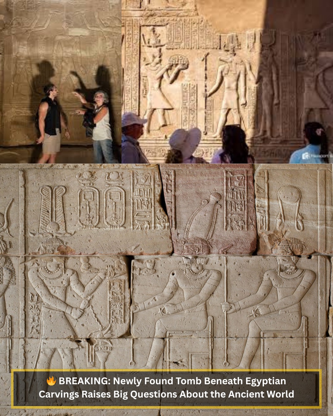 The Time - 🔥 BREAKING: Newly Found Tomb Beneath Egyptian Carvings ...
