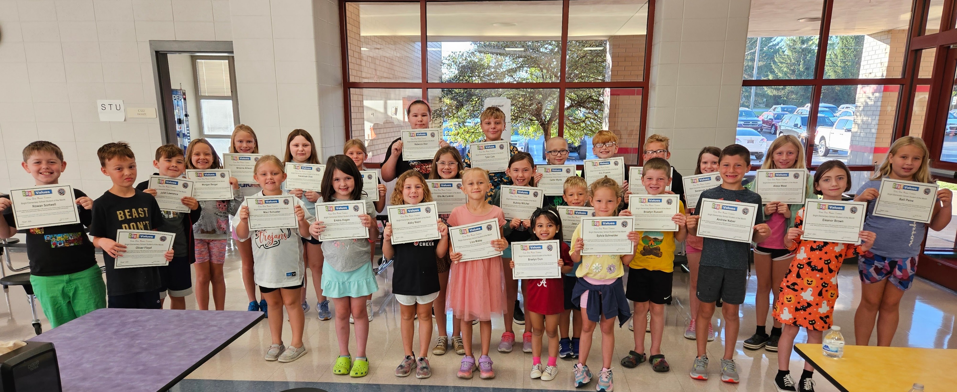 Congratulations to our August... - Bright Elementary School