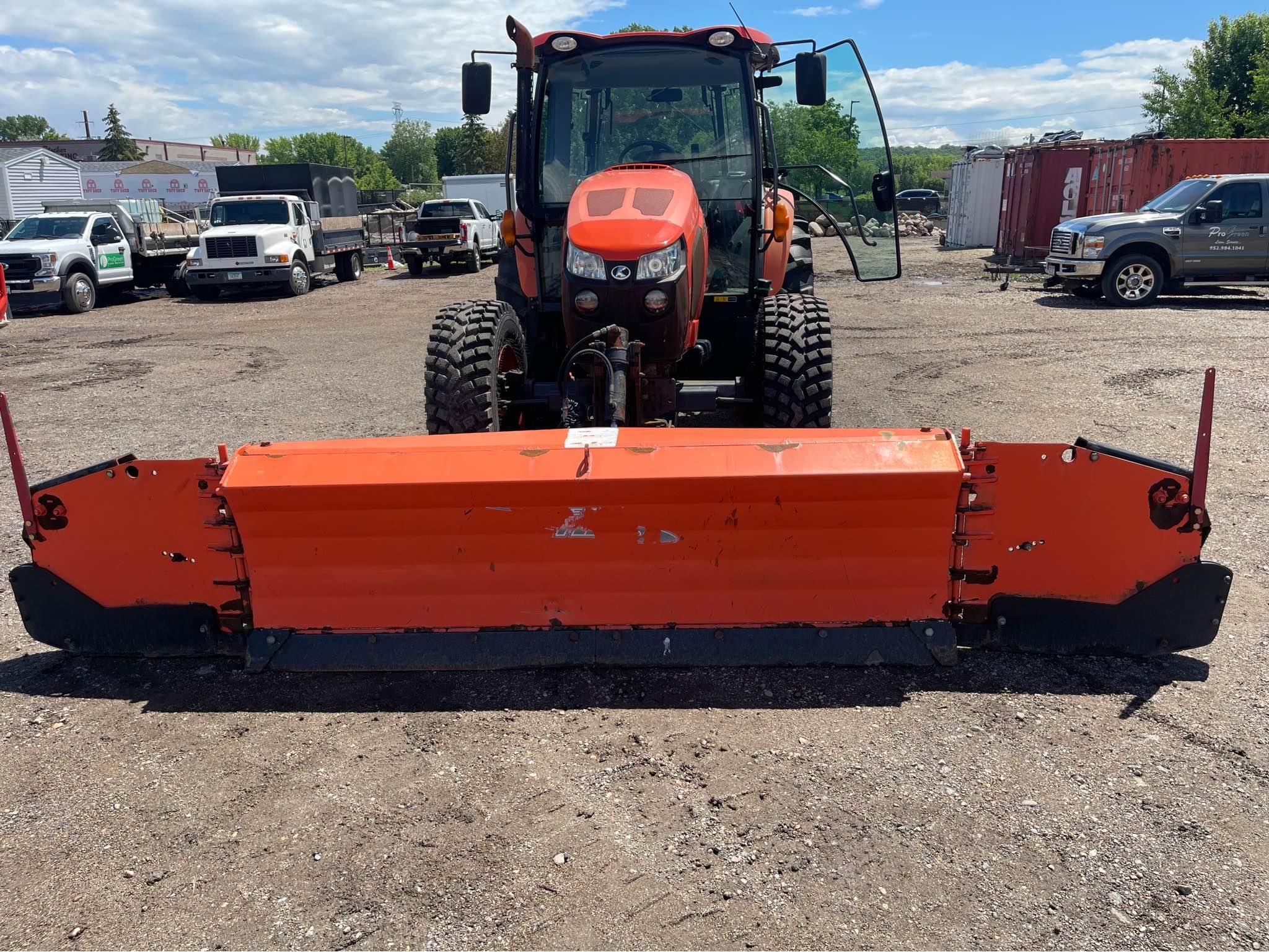 Kubota M5-091 with Metal Pless Agrimaxx AGH 0830-13 - Snow Blowers ...