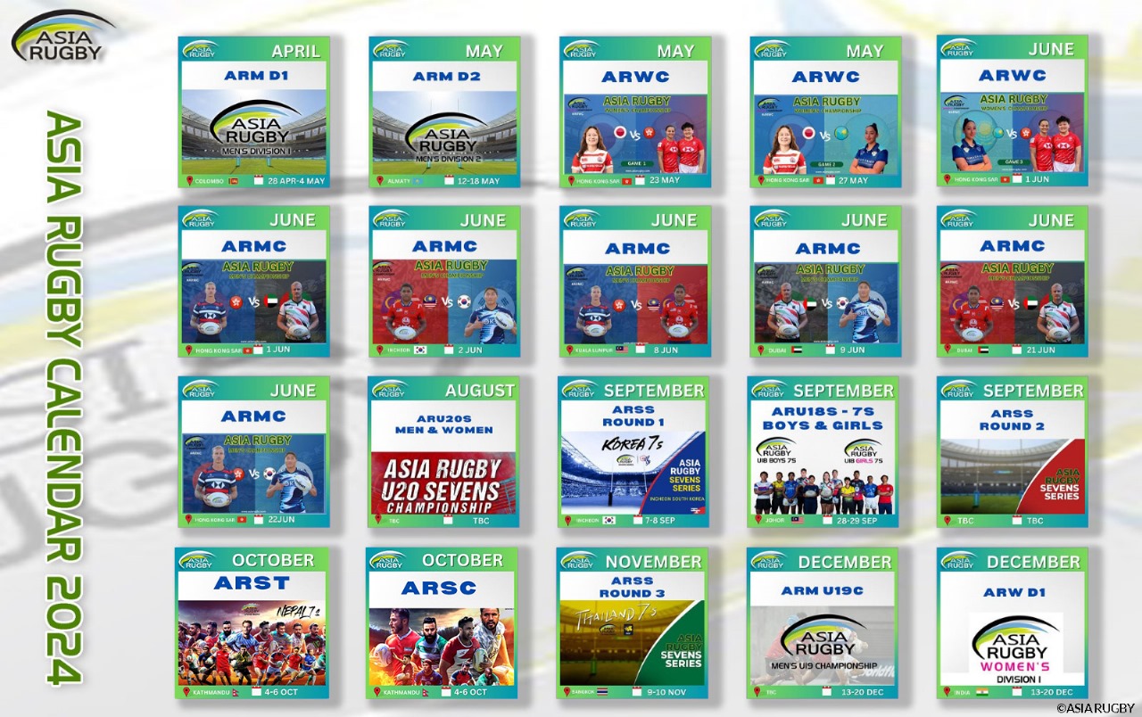 Asia Rugby - Destination Asia: Asia Rugby Calendar 2024...