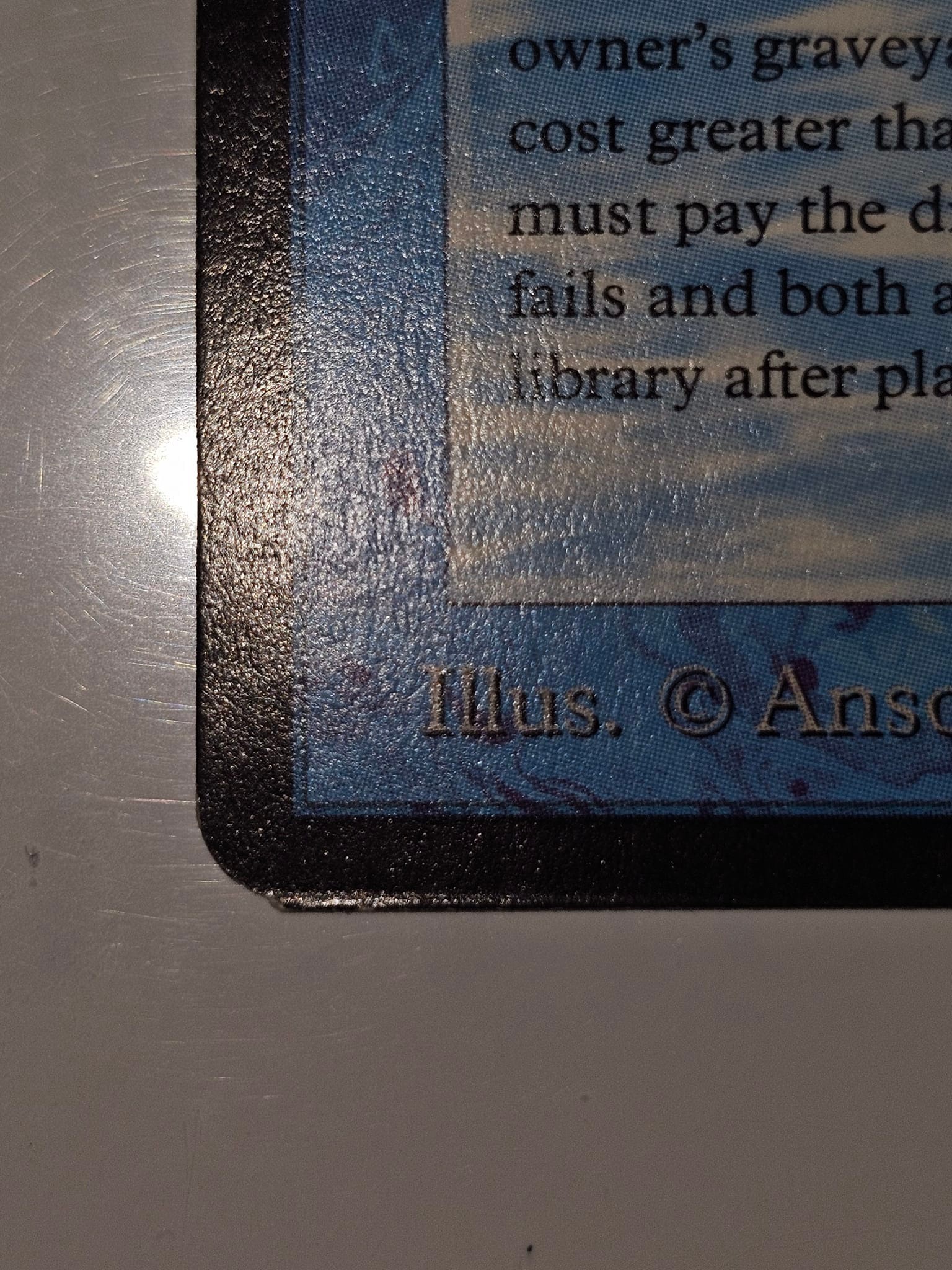 Is extra card material a premium for transmute artifact?