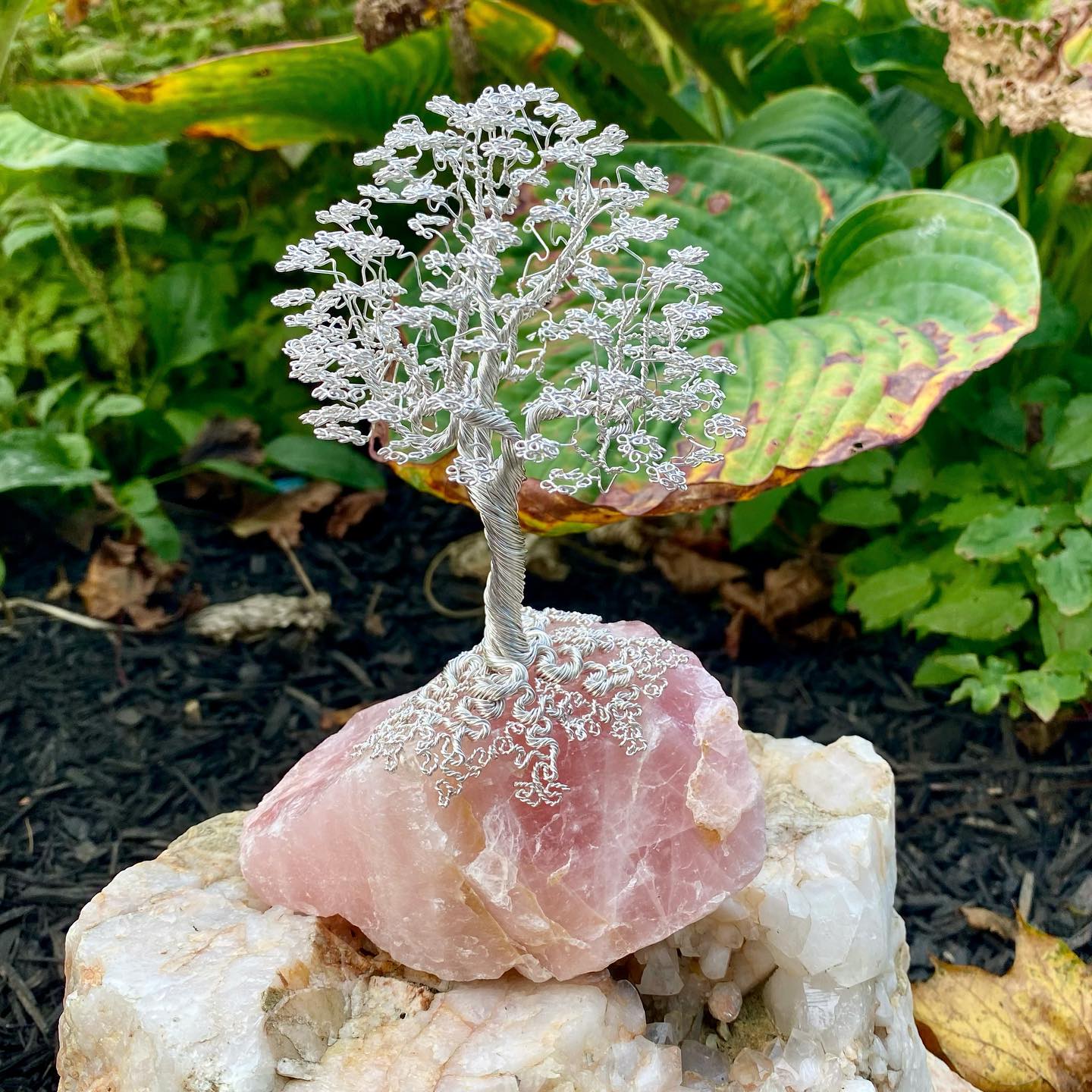 WireStruck - New silver wire maple tree on a nice chunk of...