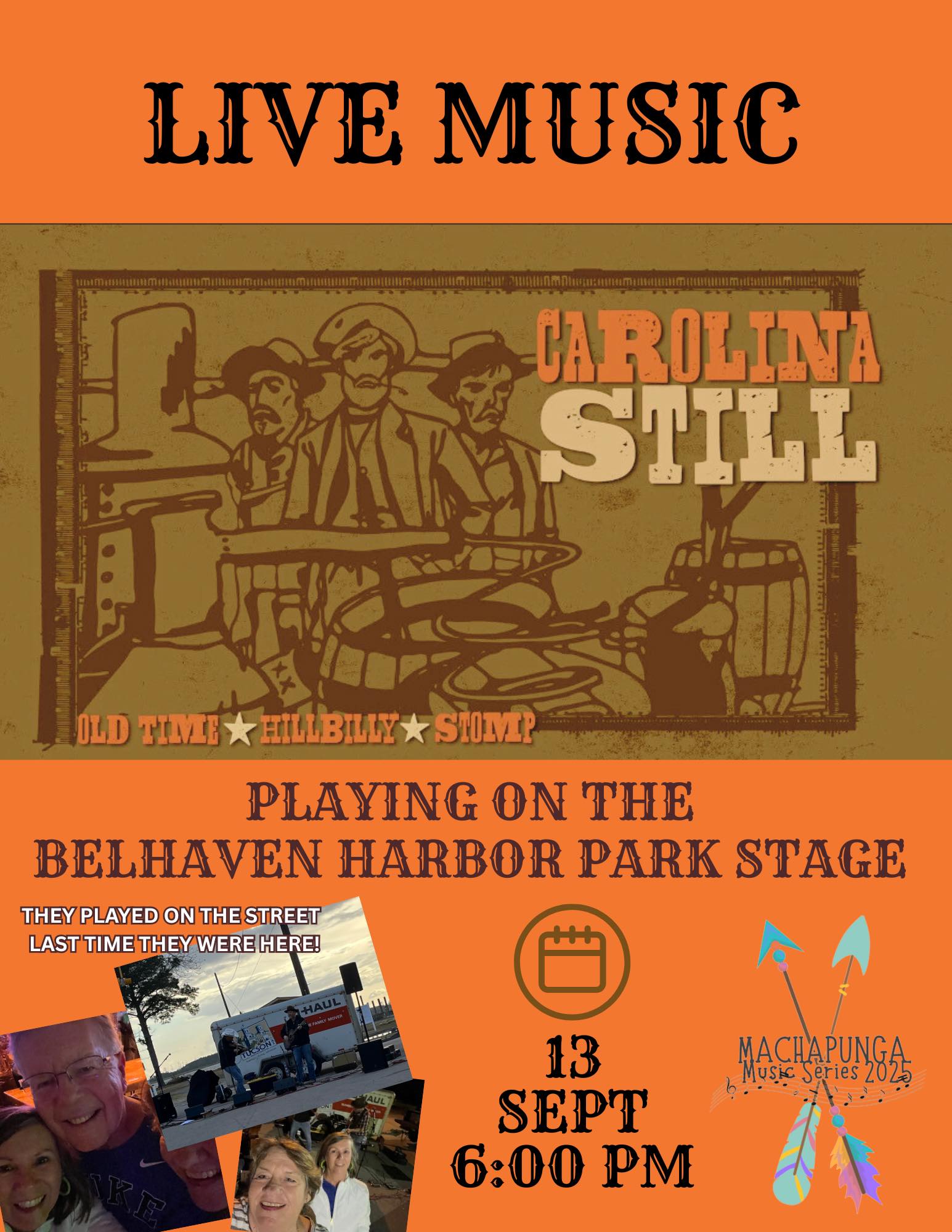 Town - The Machapunga Music Series returns on September 13th at ...