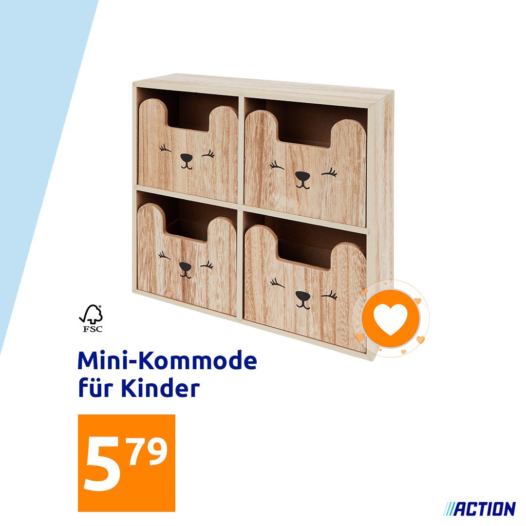 Diese tierisch süße Mini-Kommode aus FSC®-zertifiziertem Holz darf in keinem (Kinder)Zimmer fehlen. 🐻 So macht das Aufräumen gleich viel mehr Spaß! 🤩 https://brnw.ch/21wH72E