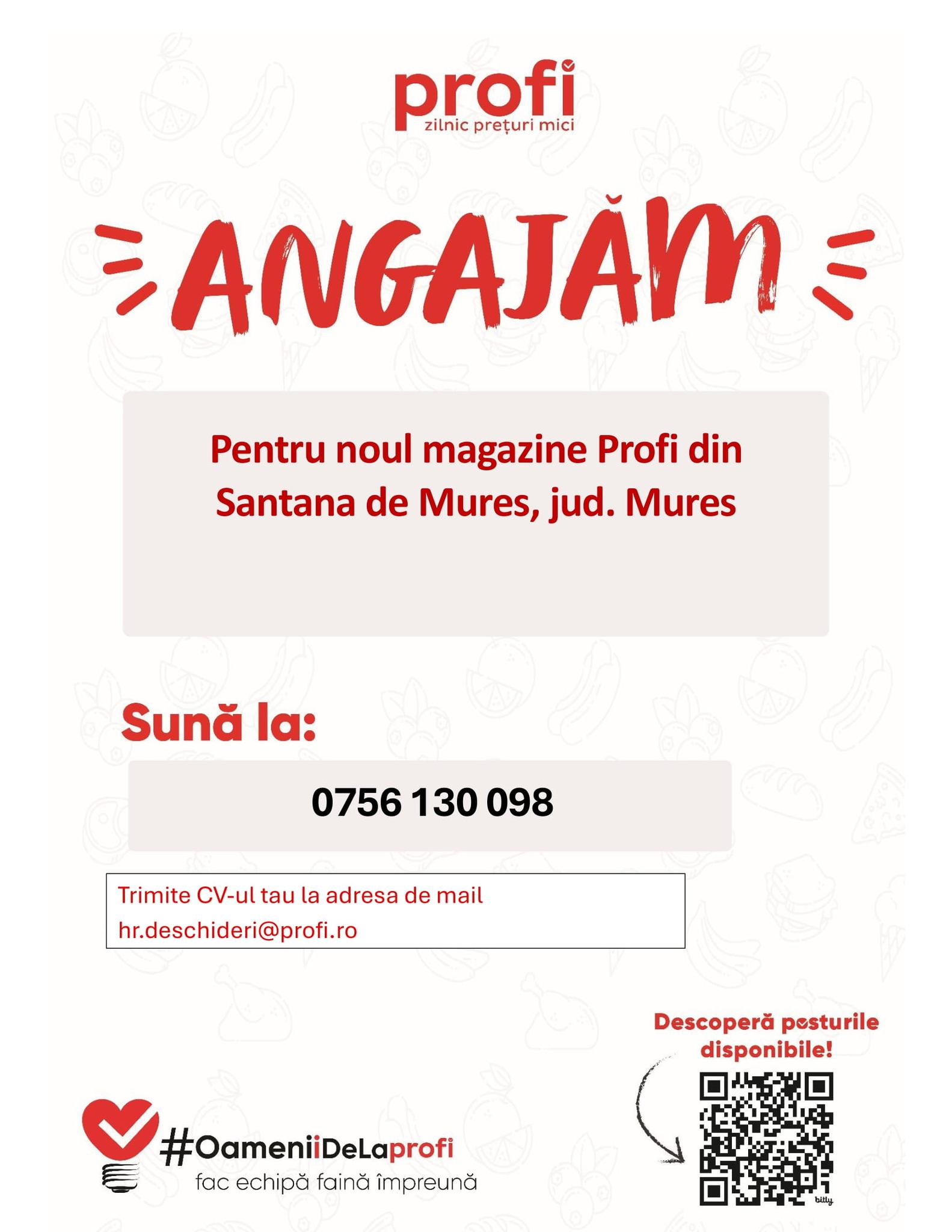 Primăria - 📢 ANUNȚ ANGAJARE – Magazin Profi în Sântana de Mureș Profi ...