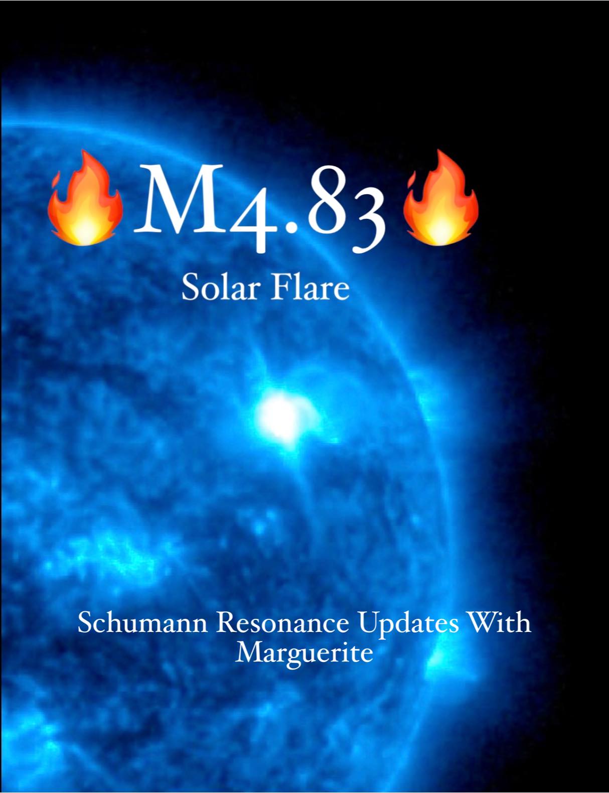 Schumann - 💥BAMMO💥‼️ HUGE SOLAR FLARE‼️💥🔥 🎵Can you feel it⁉️🎵💃🏻🕺🏻 Be ...
