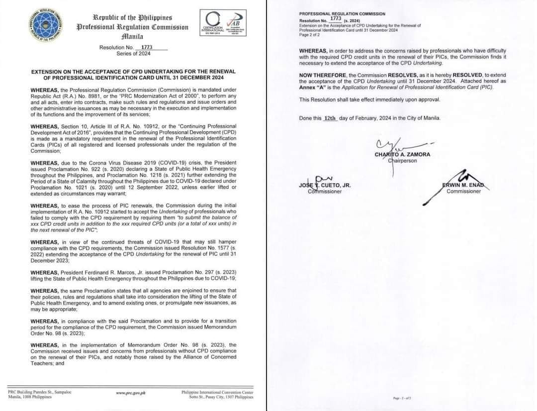 DepEd Matatag - CPD UPDATE! The Professional Regulation... | Facebook