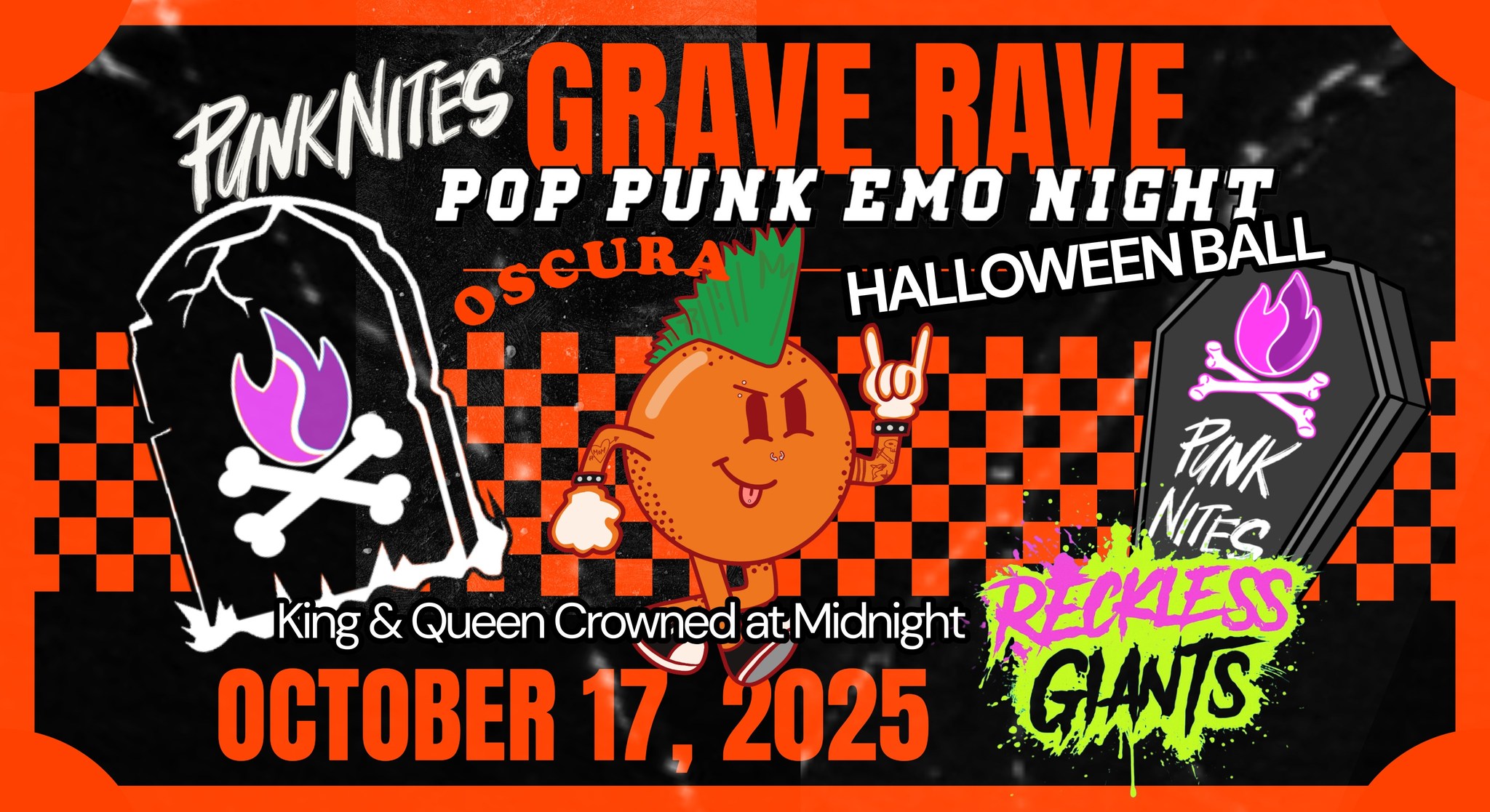 Halloween Grave Rave Pop Punk Emo Night Oscura Bradenton by PunkNites ...