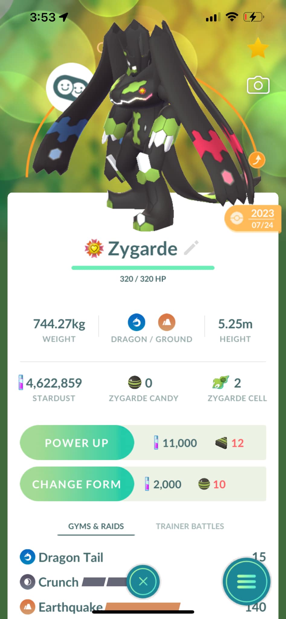 When will Pokémon Go release Zygarde's Thousand Arrows move?