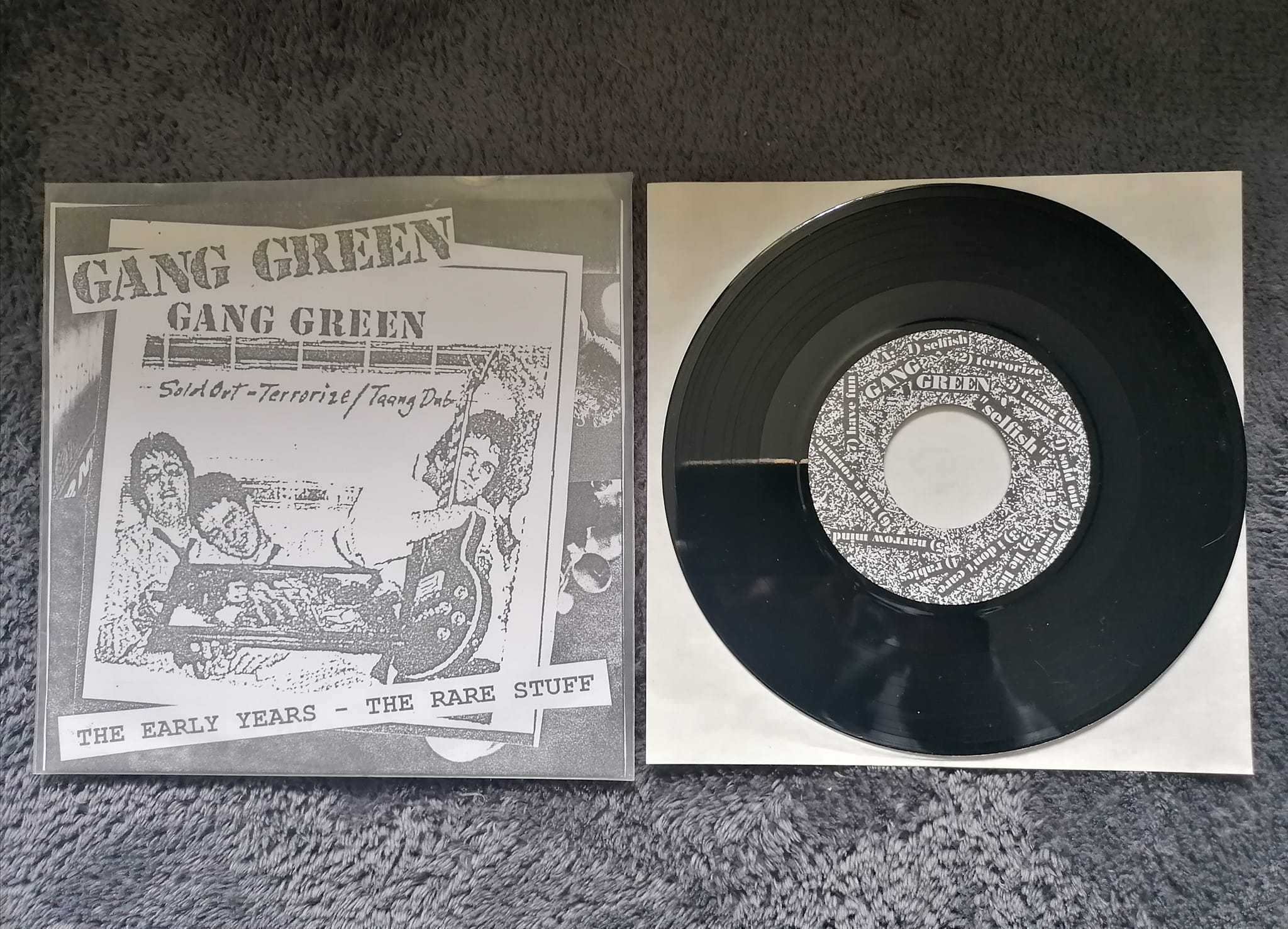 GANG GREEN 限定盤 スケボー型シングル ハードコア 80s GANG GREEN