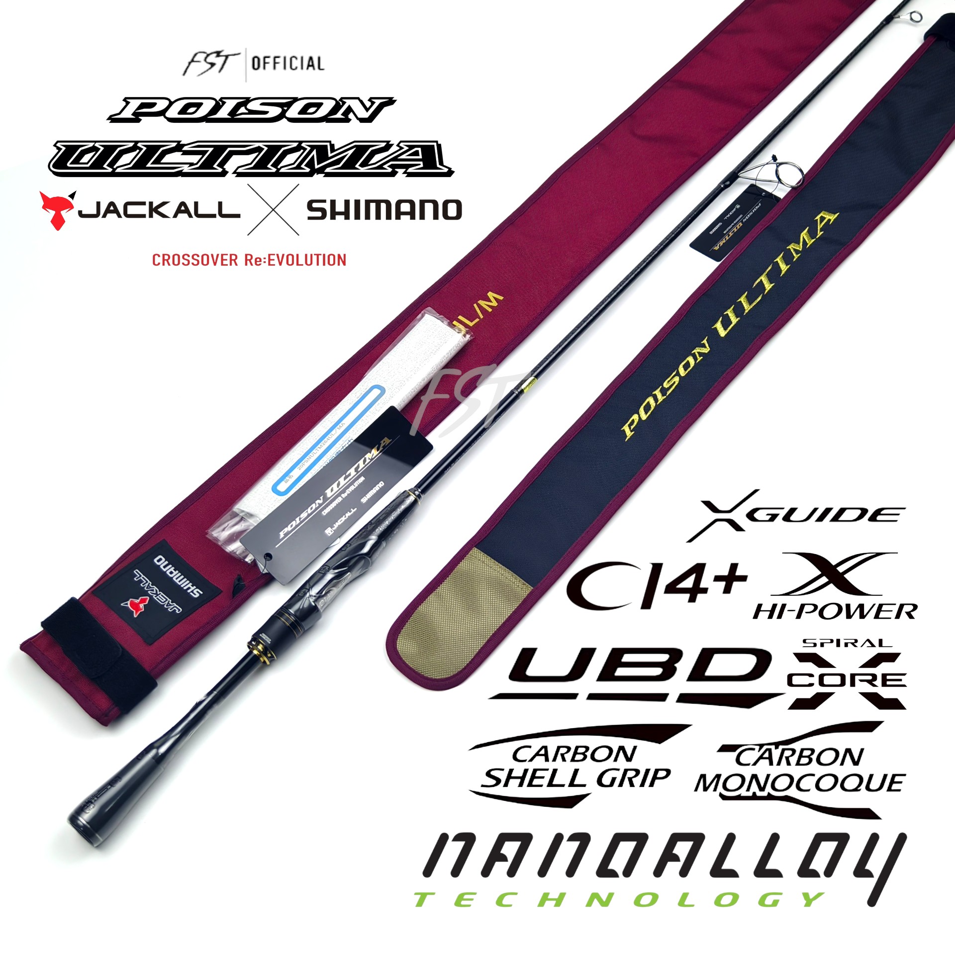🦊 Spinning Model 🏆 Jackall X Shimano - Poison Ultima คันตัวท๊อป